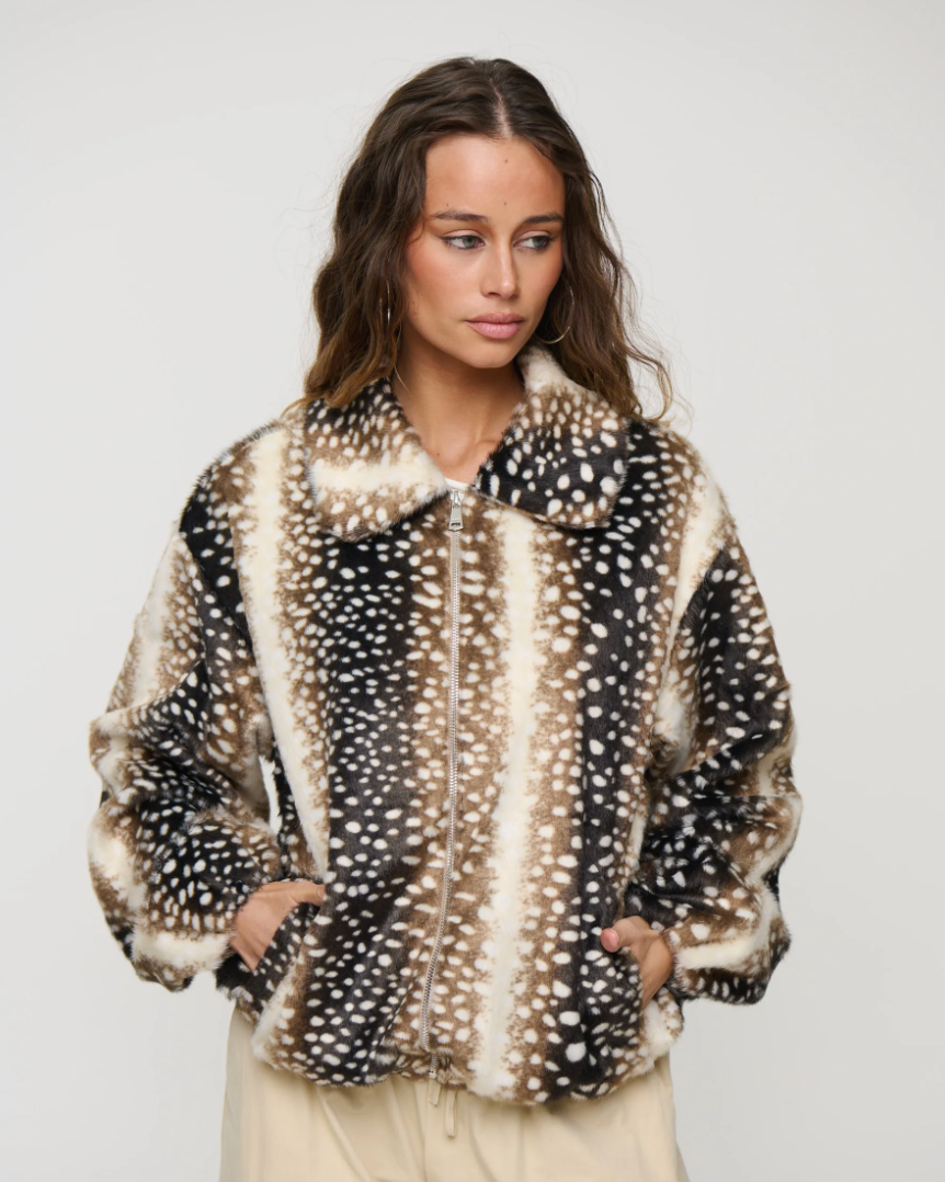 The Bambi Print Trend: The Animal-Inspired Jacket Every Cool Girl Is Wearing