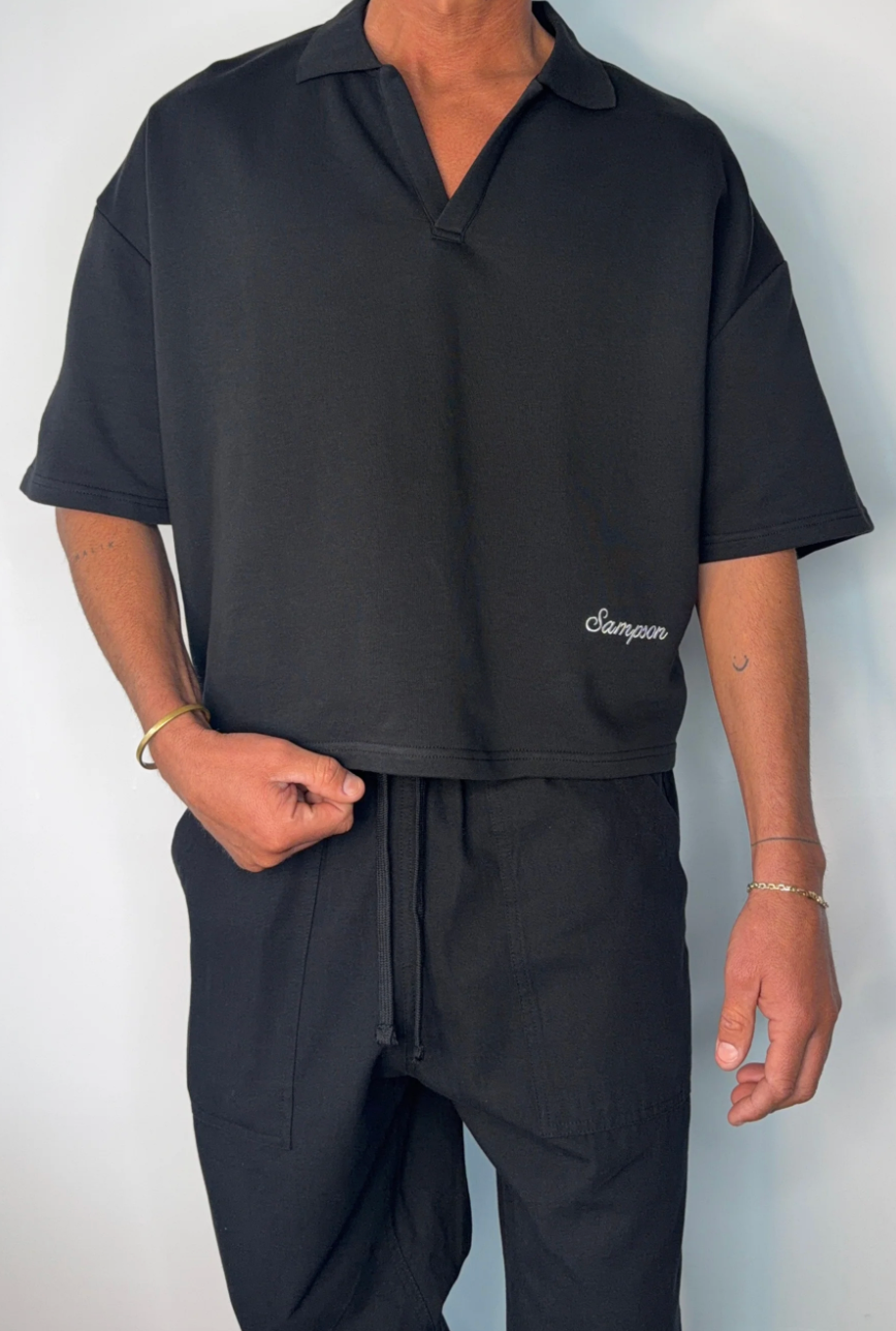 The Men’s Polo Just Got an Upgrade: Meet Our New Embroidered Jersey Crop Polo
