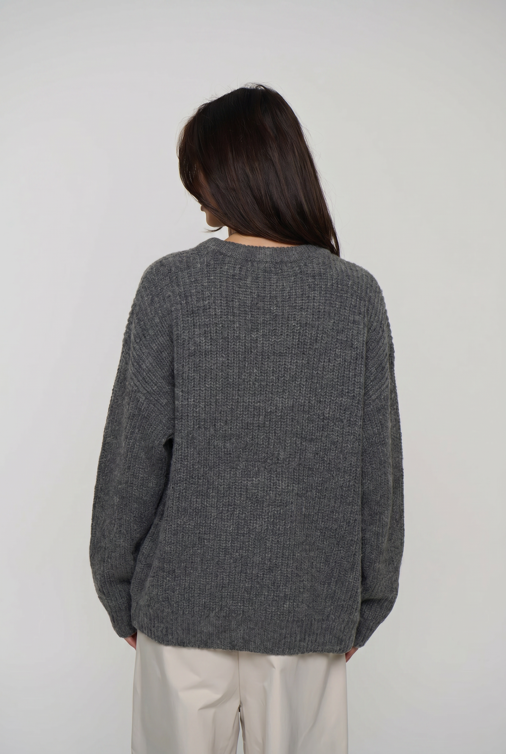 Unisex Mohair Knit Dark Grey