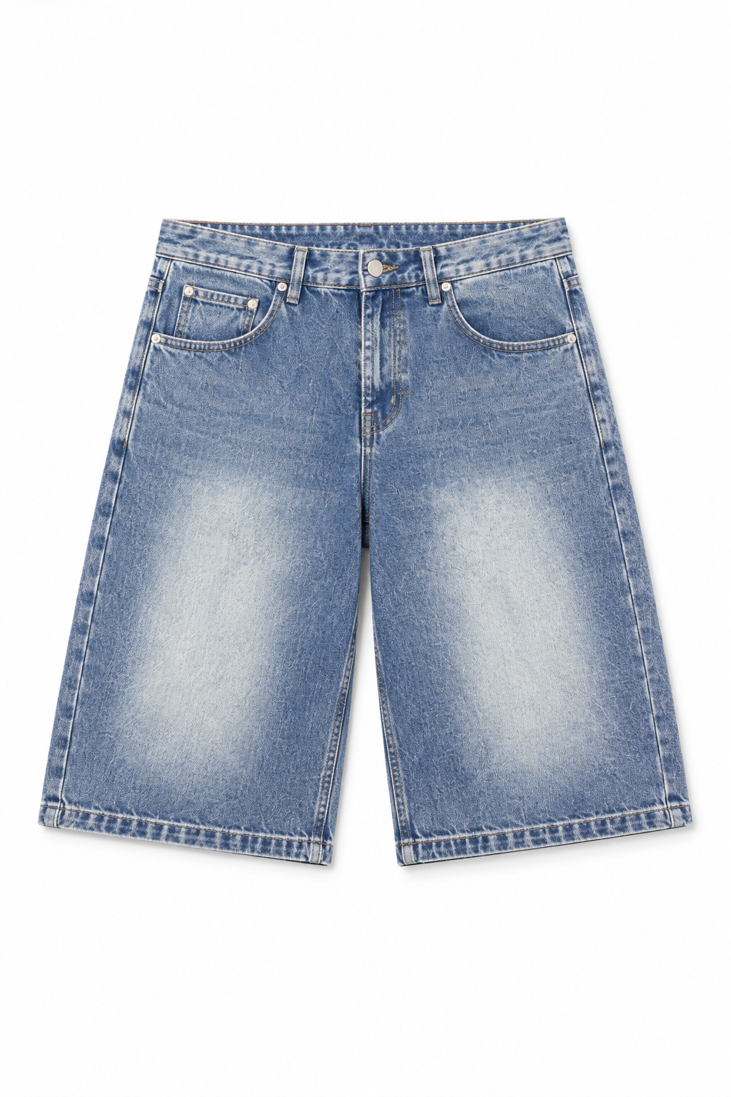 Angus Baggy Short Dark Denim