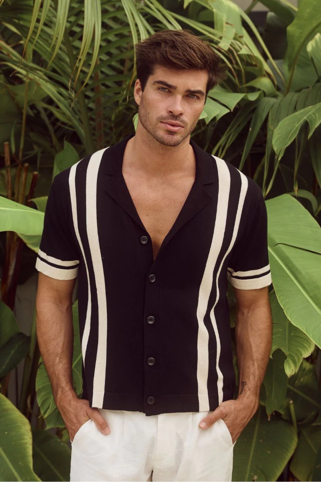Joshua Shirt Black/Sand