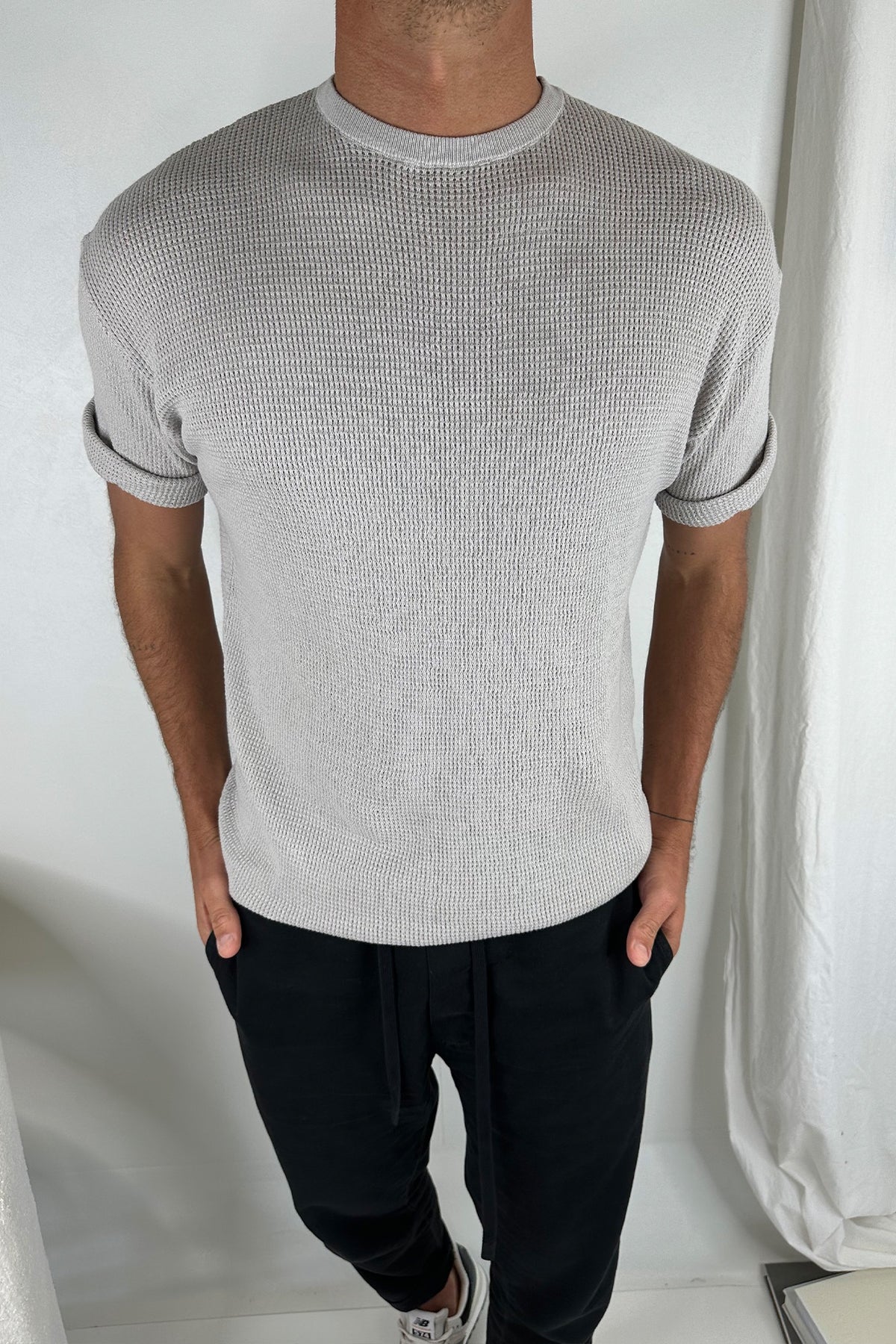 NTH Knitted Tee Grey - FINAL SALE