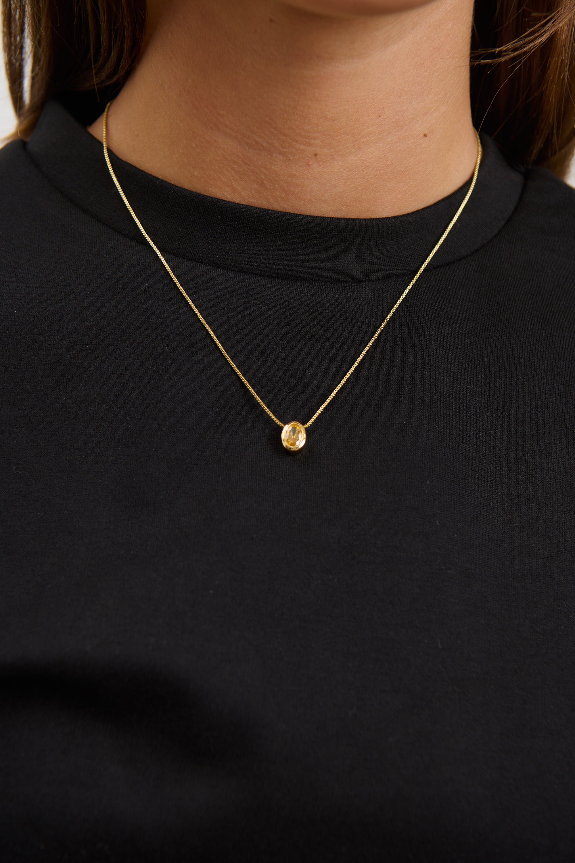 Willow Birthstone Necklace November