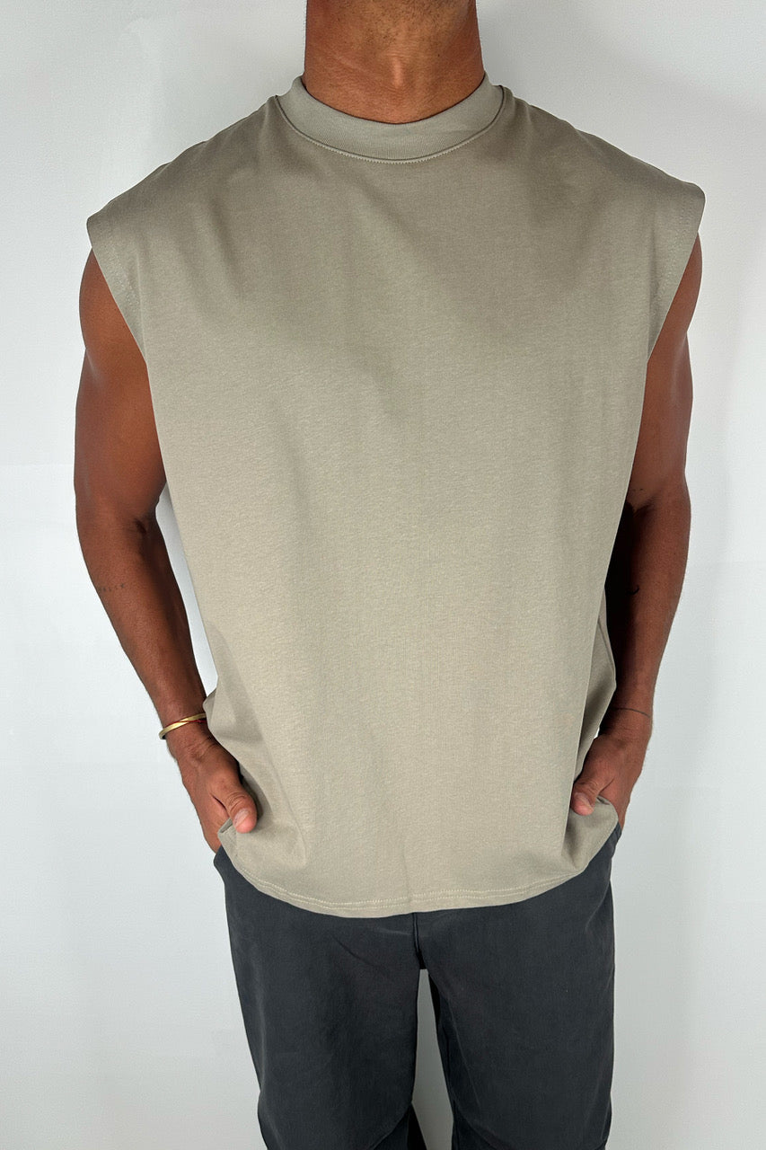 Rosco Crew Neck Tank Army