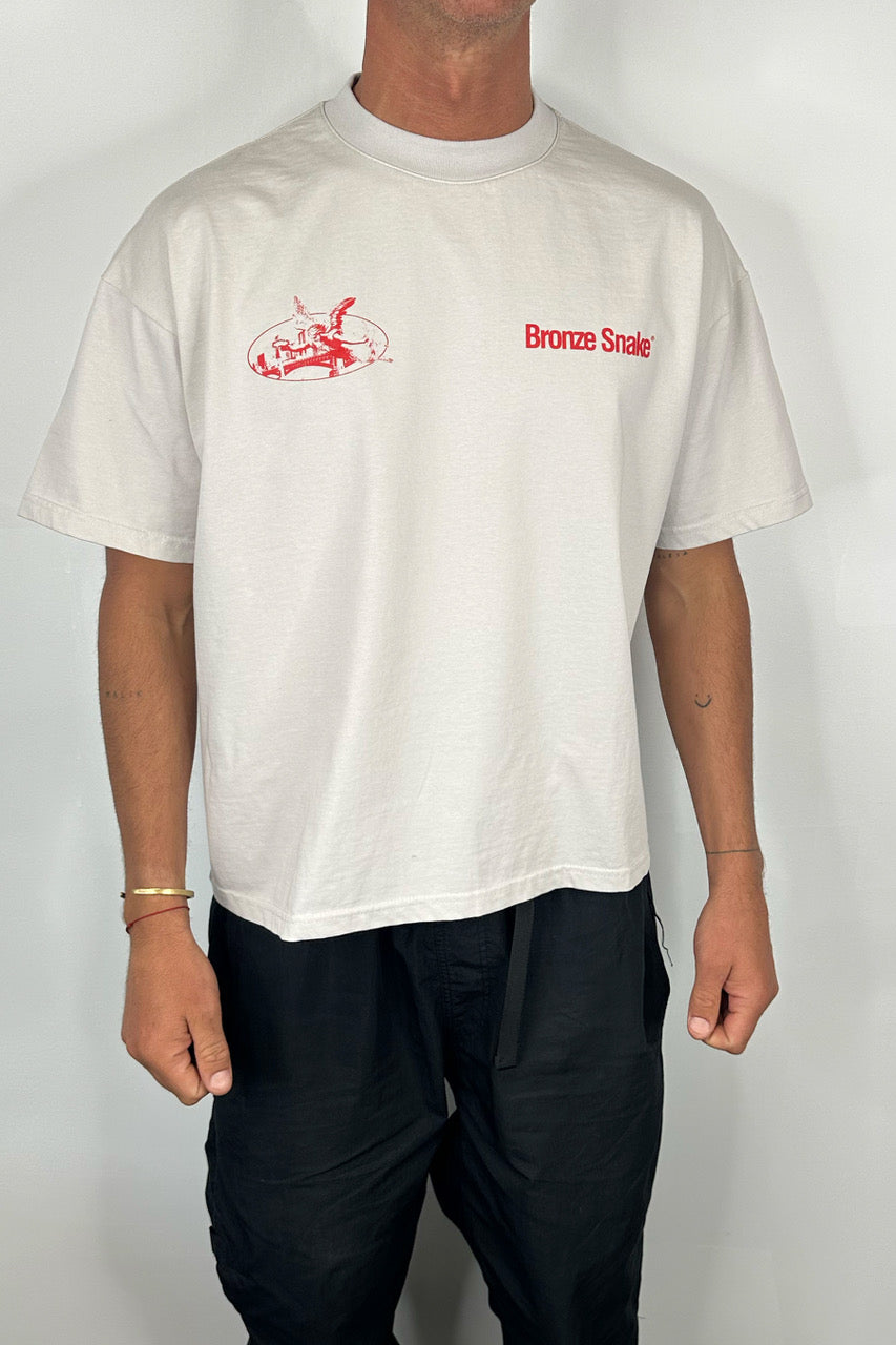 Bronze Snake Melb Tee Ivory