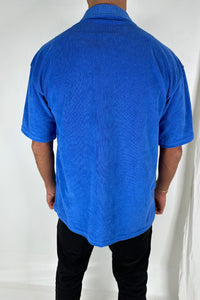 Terry Towelling Shirt Cobalt - SALE