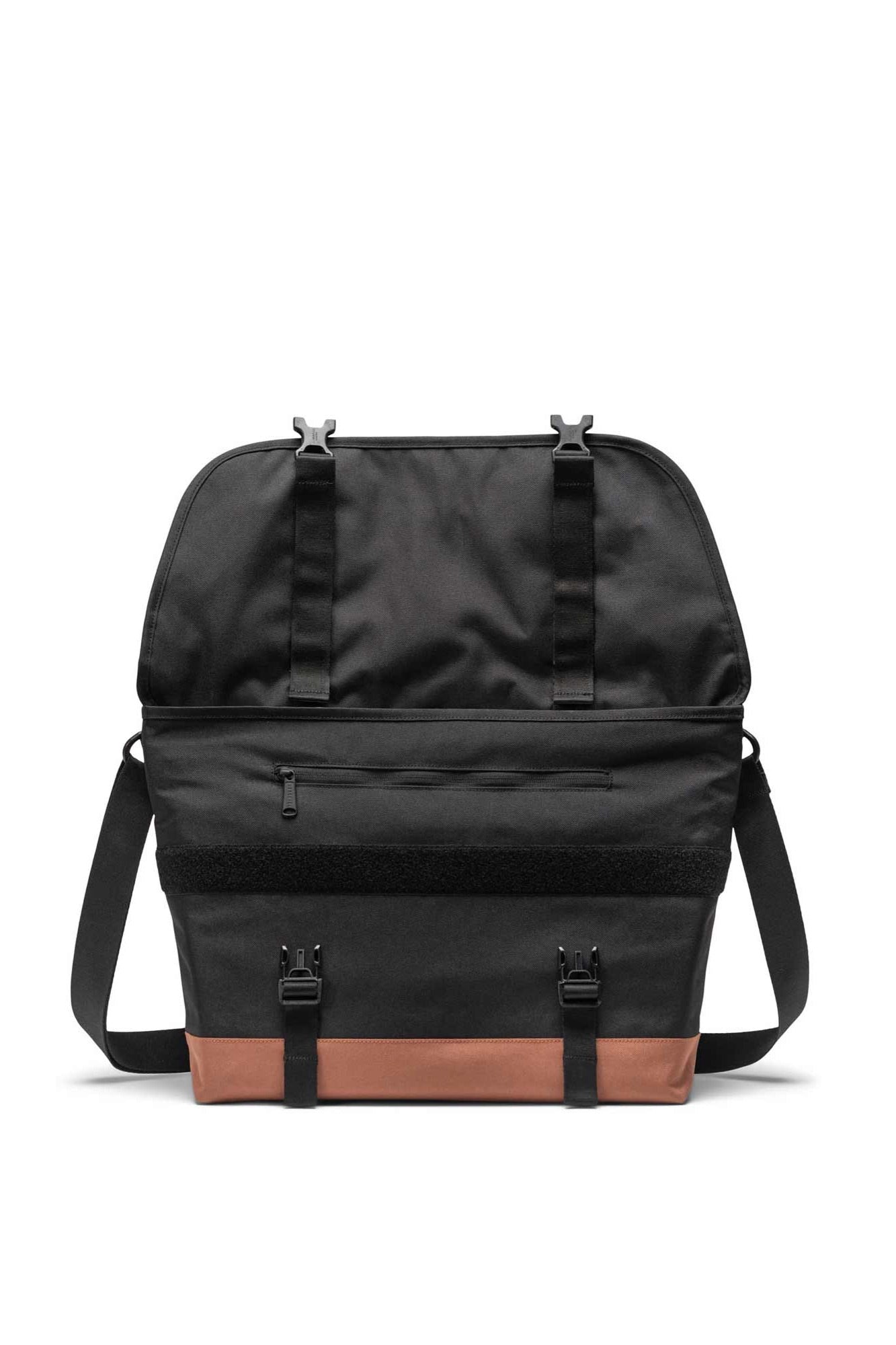 Herschel Cove Messenger Black/Saddle Brown