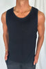 Joe Waffle Tank Black