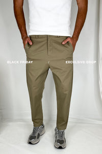 Straight Pleat Pant Light Khaki