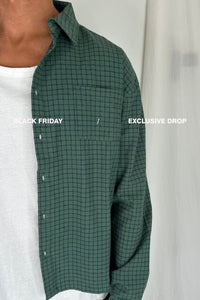 NTH Long Sleeve Check Shirt Army