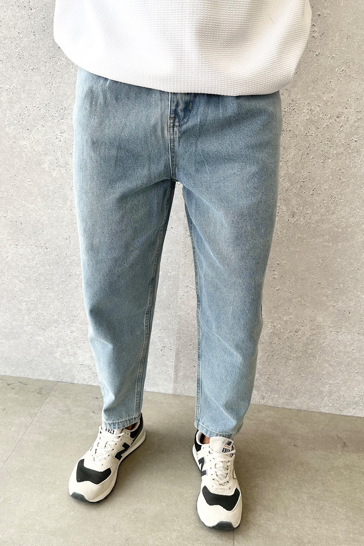 Aiden Relaxed Crop Jean Blue