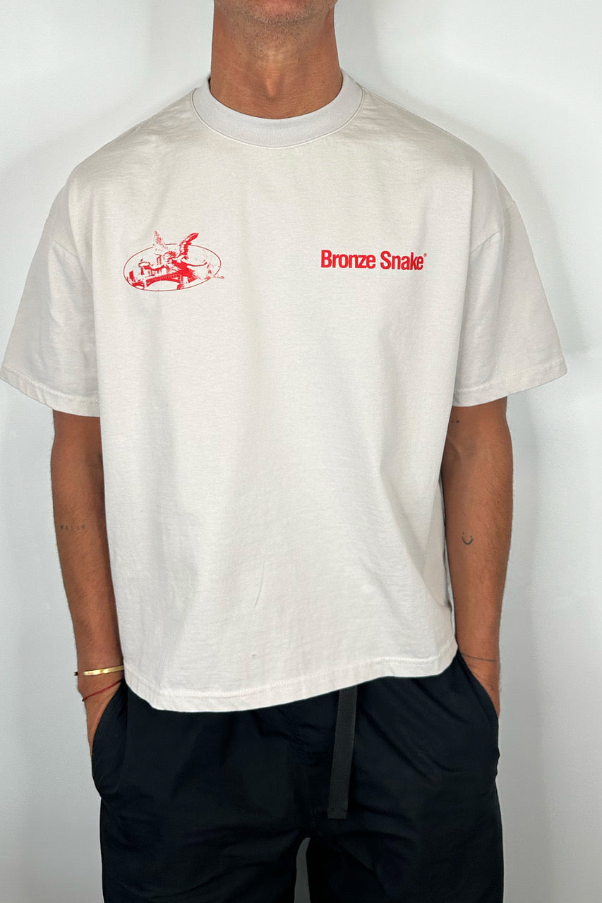 Bronze Snake Melb Tee Ivory