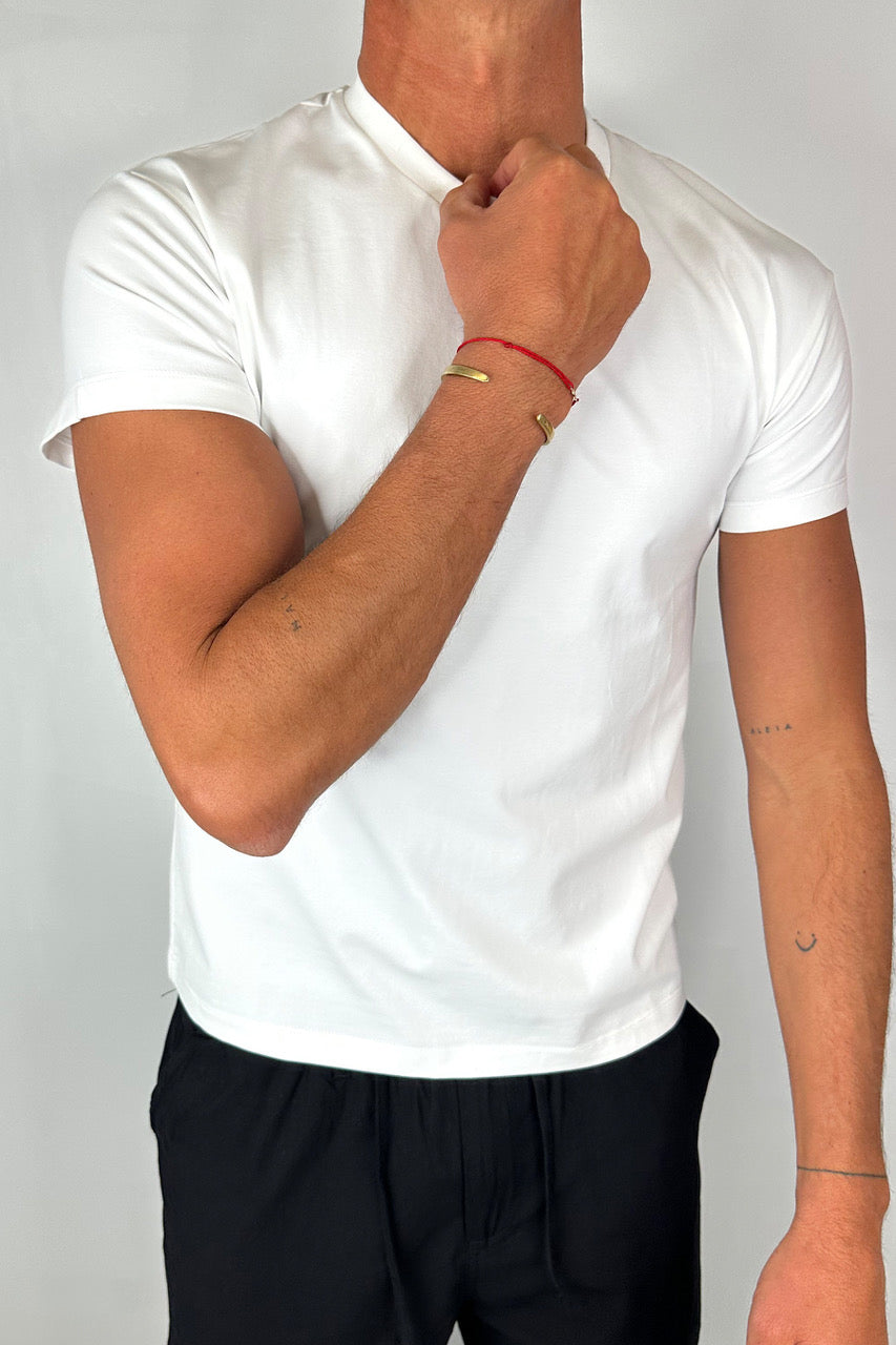 Fitted Stretch Tee White