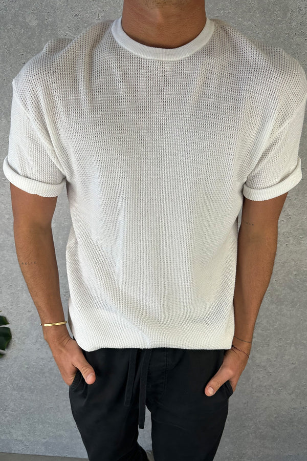NTH Knitted Tee White