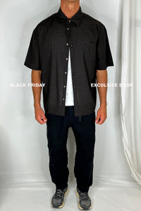 Nathaniel Drop Shirt Check Dark Brown