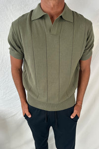 NTH Rib Polo Khaki