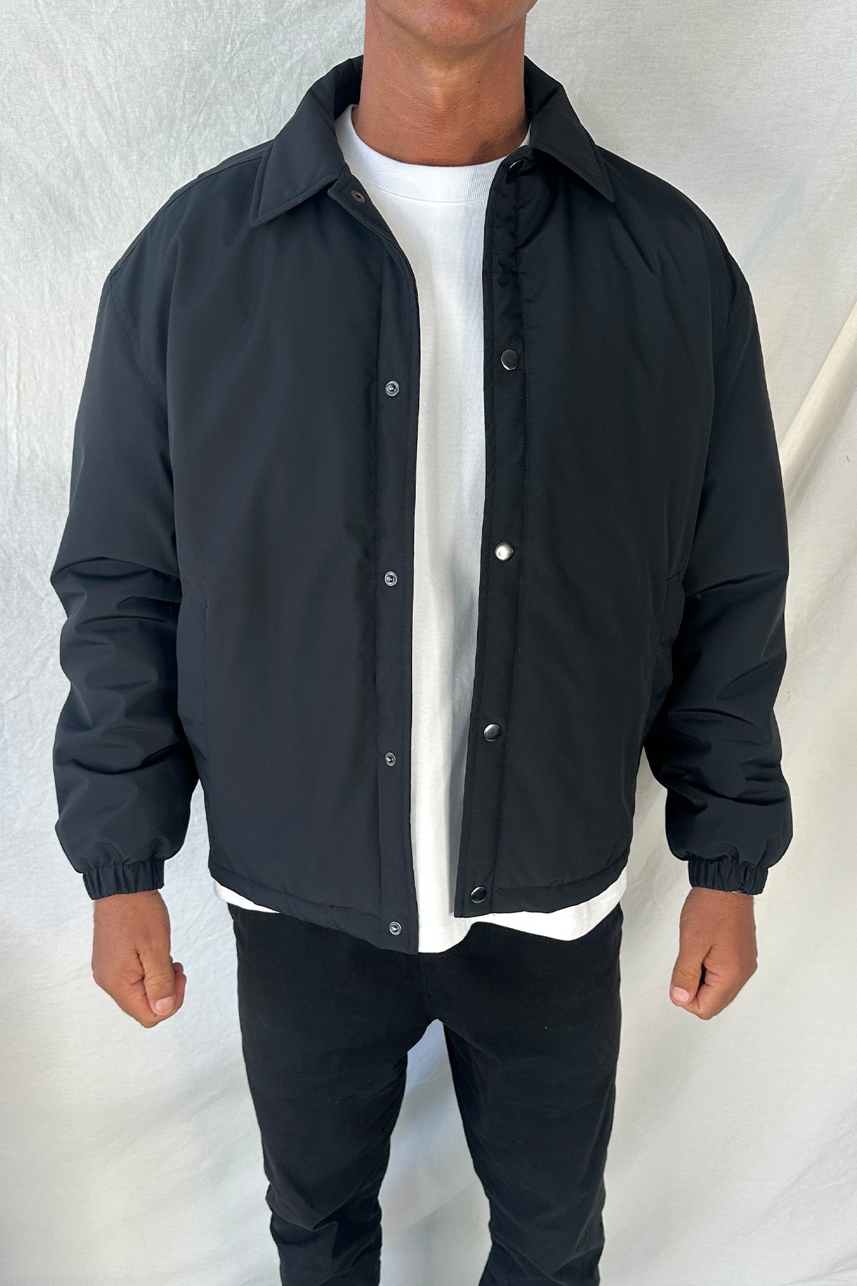 Padded Bomber Black