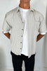 Nathaniel Drop Shirt Check Ivory