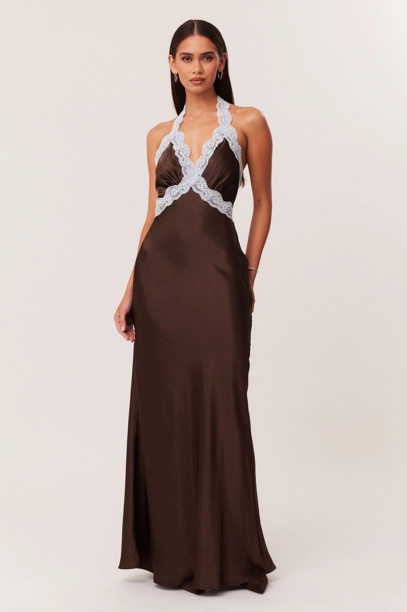 Tonya Maxi Dress Chocolate