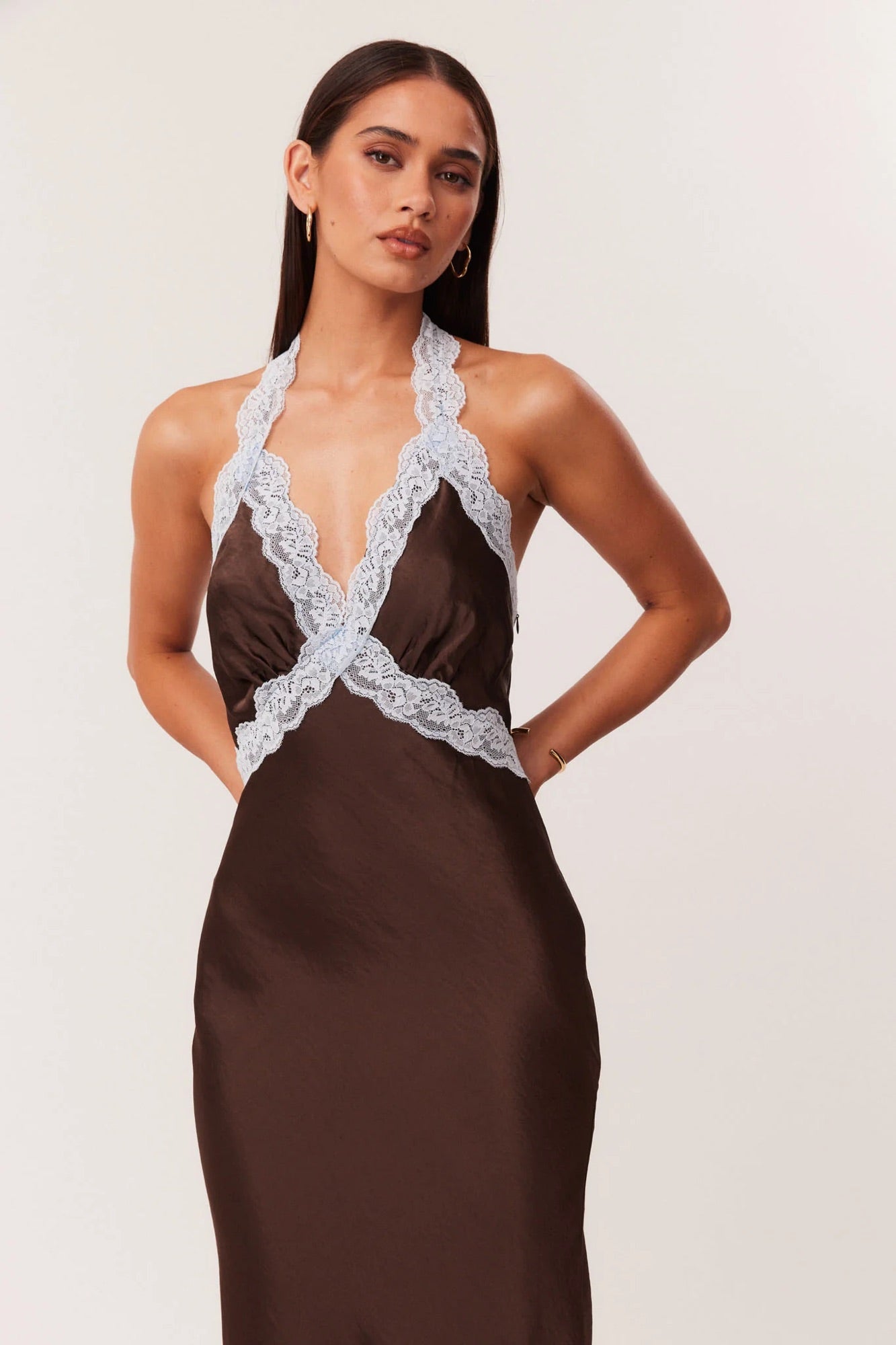 Tonya Maxi Dress Chocolate