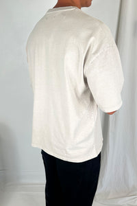 Salv Washed Crew Neck Tee Sand