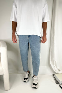 Aiden Relaxed Crop Jean Blue