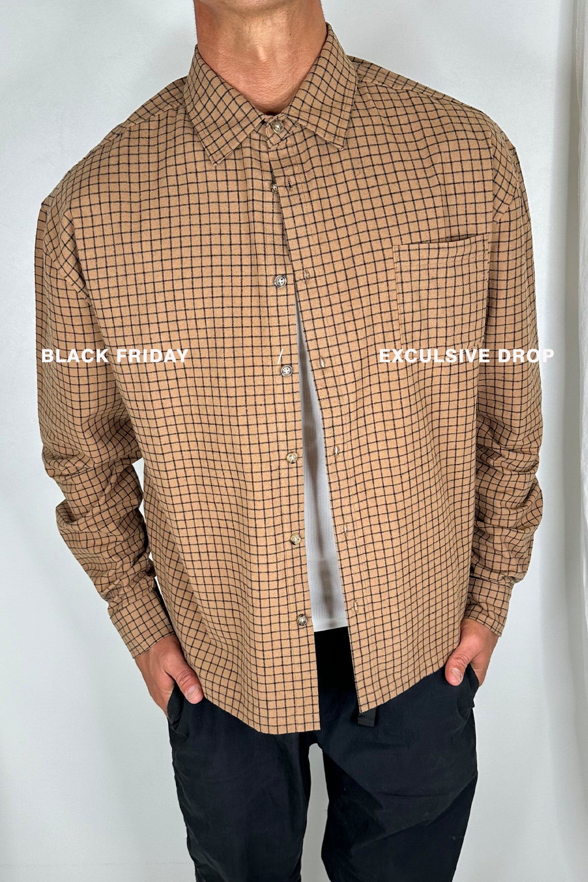 NTH Long Sleeve Check Shirt Choc