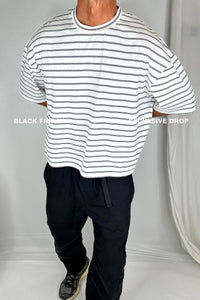 NTH Crop Box Tee Double Stripe