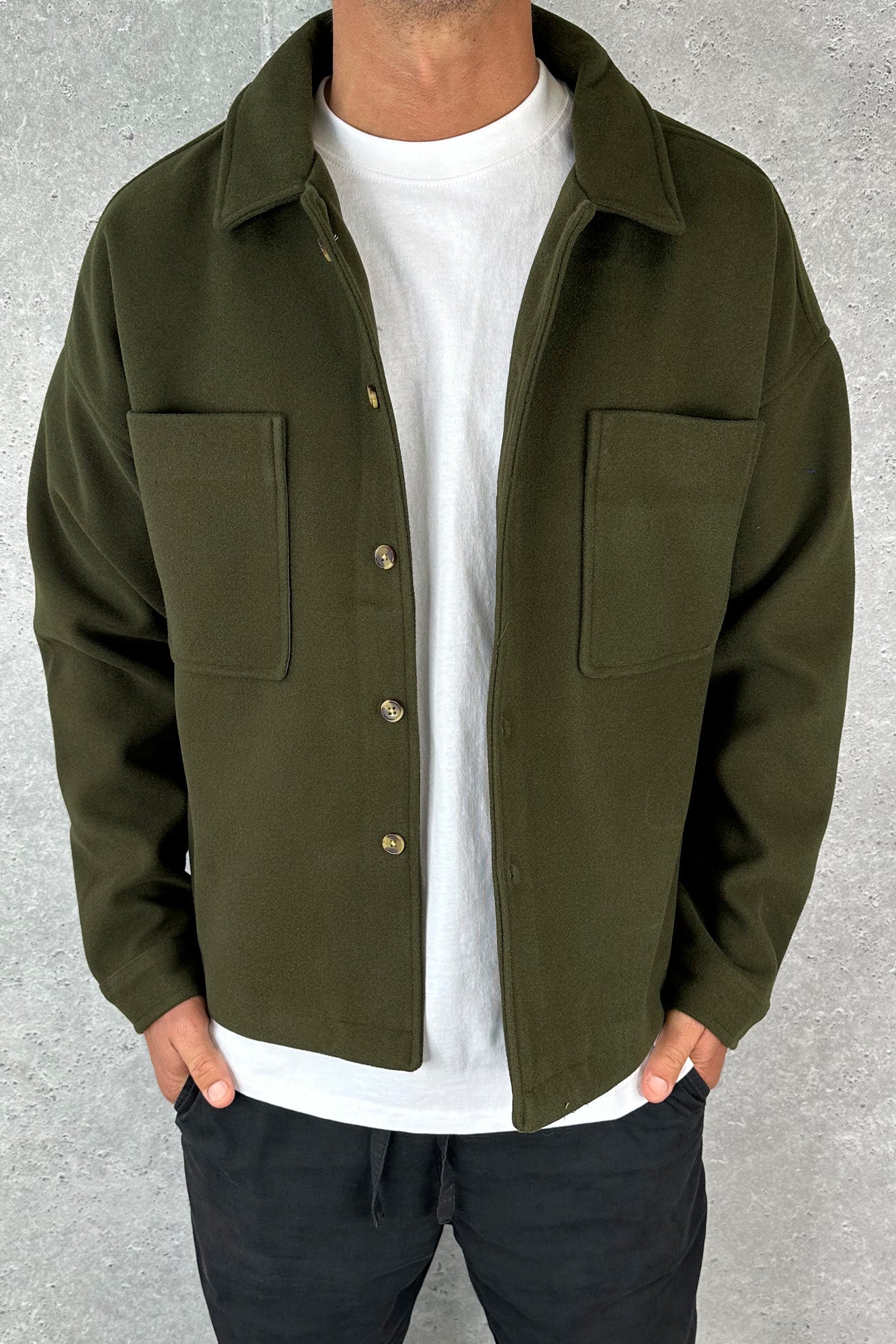 Structure Jacket Army Green - FINAL SALE