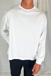 Jakey Soft Cotton Long Sleeve White