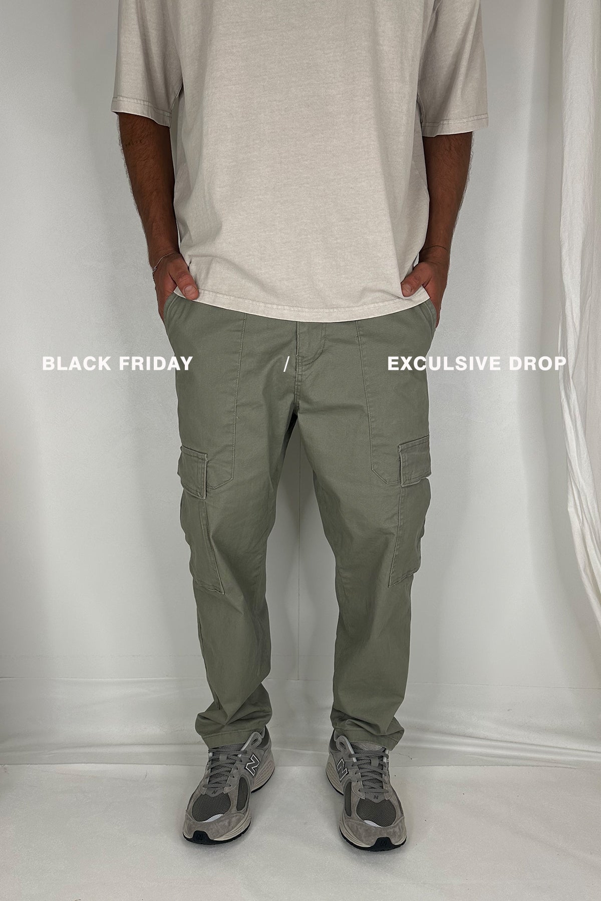 Damien Drop Cargo Pant Khaki