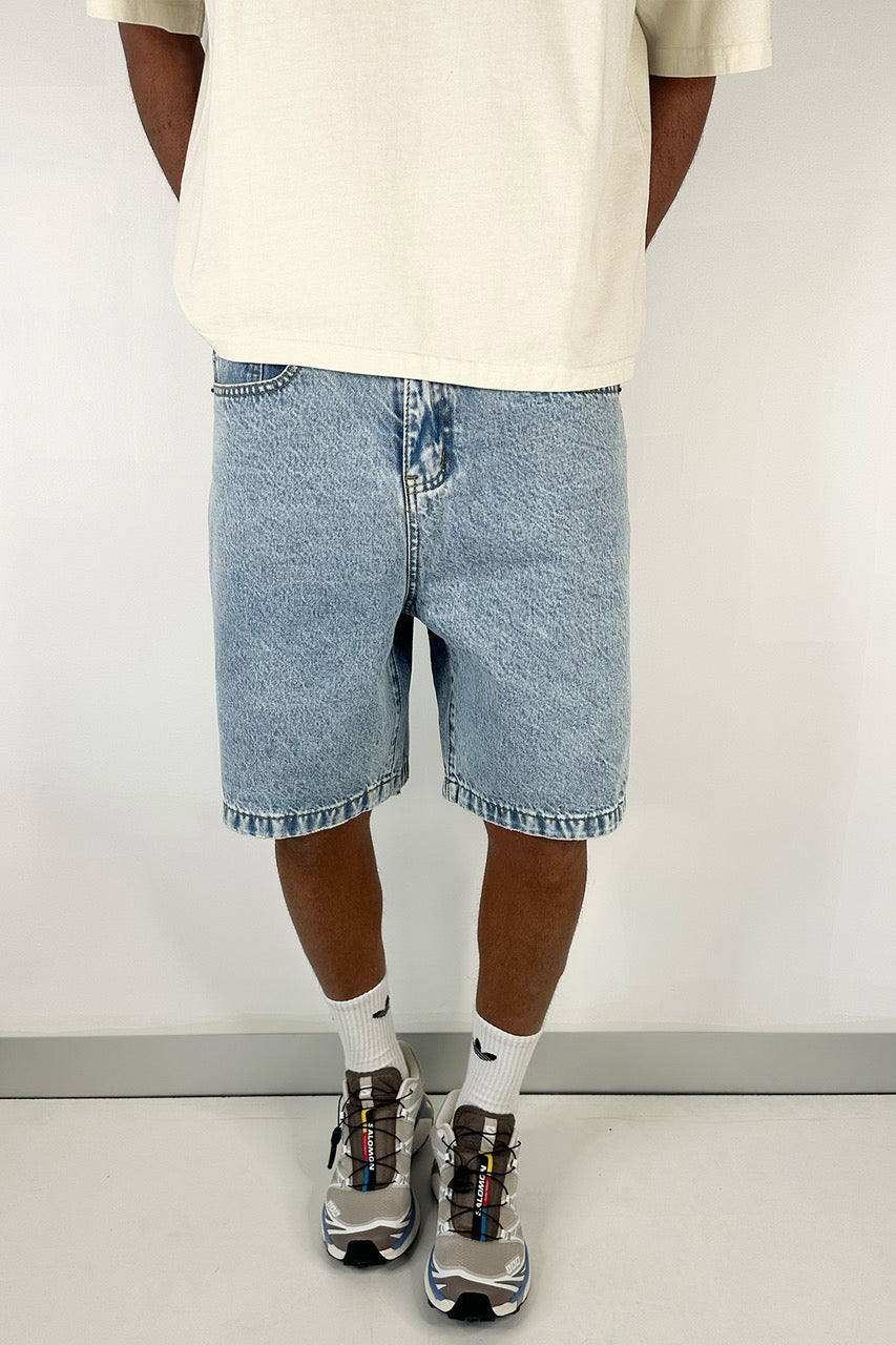 Nick Relaxed Denim Short Ocean