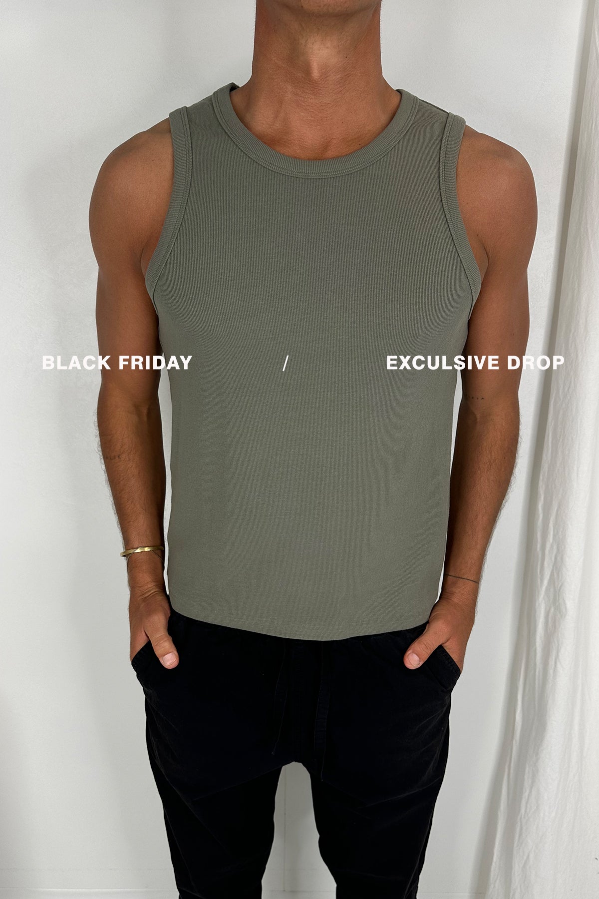 Declan Fitted Tank Army