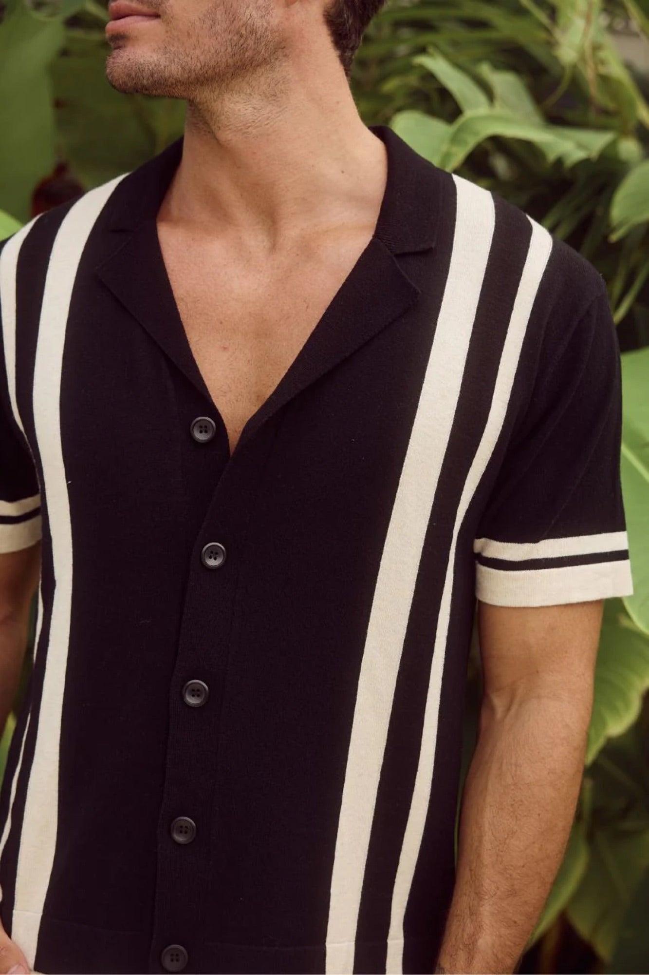 Joshua Shirt Black/Sand