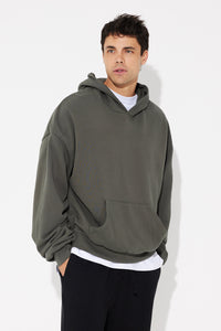 Alex Lined Box Hoodie Forest - SALE