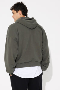Alex Lined Box Hoodie Forest - SALE