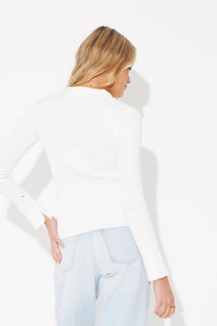 Willow Ribbed Knit White - SALE