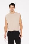Knitted Muscle Tank Oat