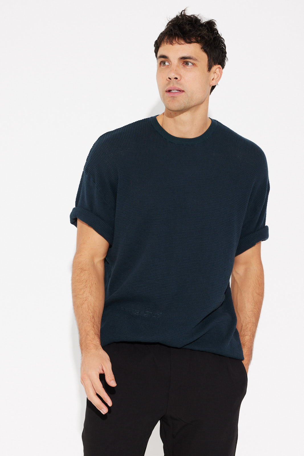 NTH Knitted Tee Navy