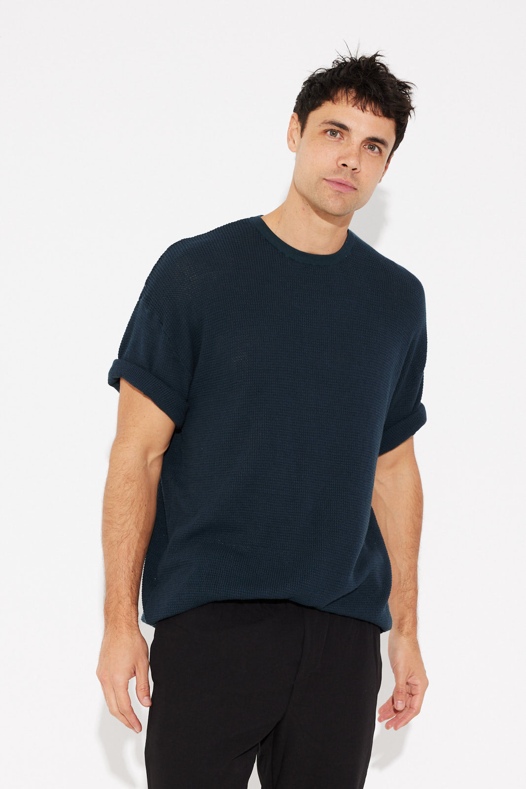 NTH Knitted Tee Navy