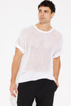 NTH Crochet Knit Tee White - FINAL SALE