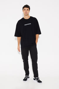 Tommy Tee Chest Logo Black - SALE