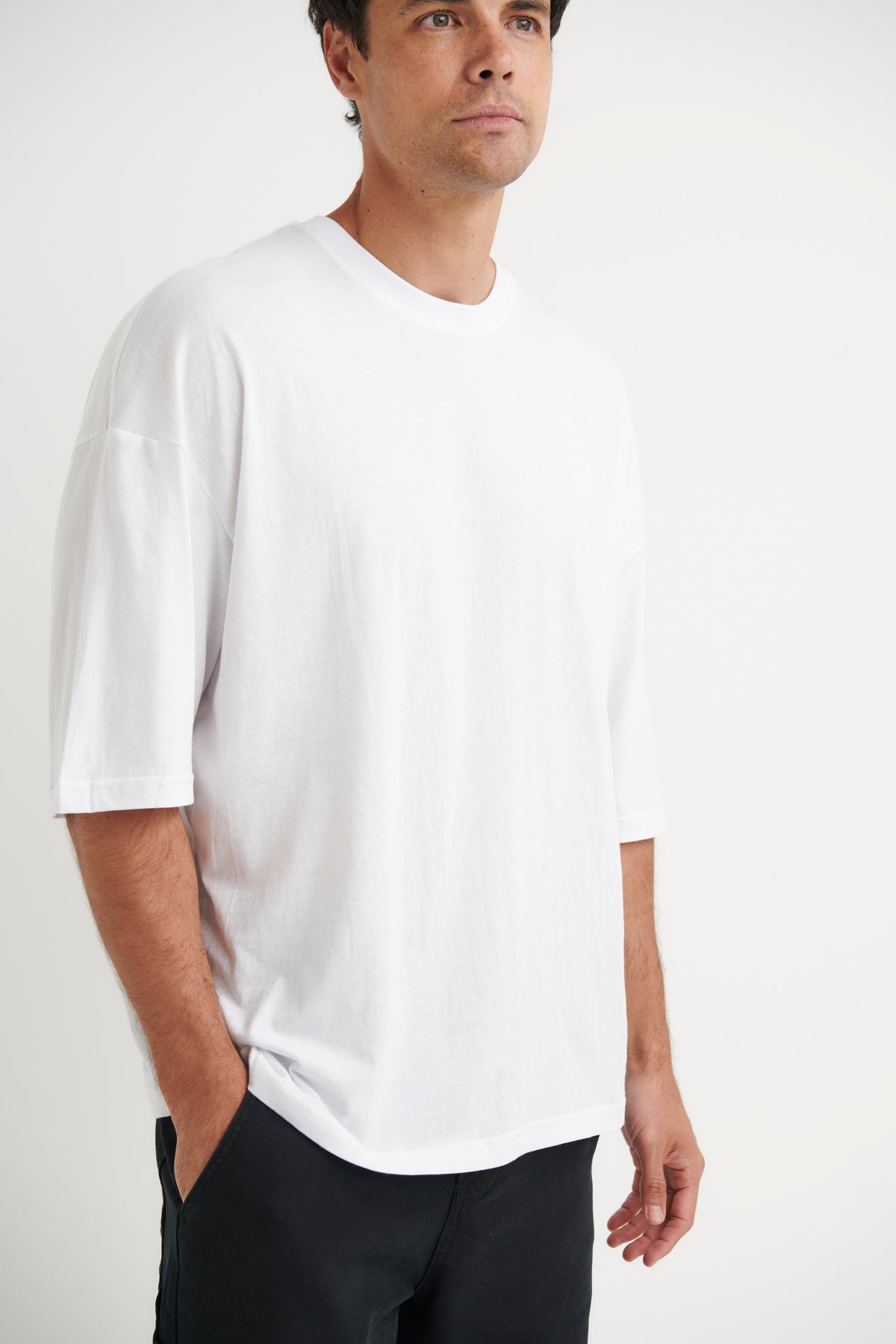 Lightweight Crew Tee White