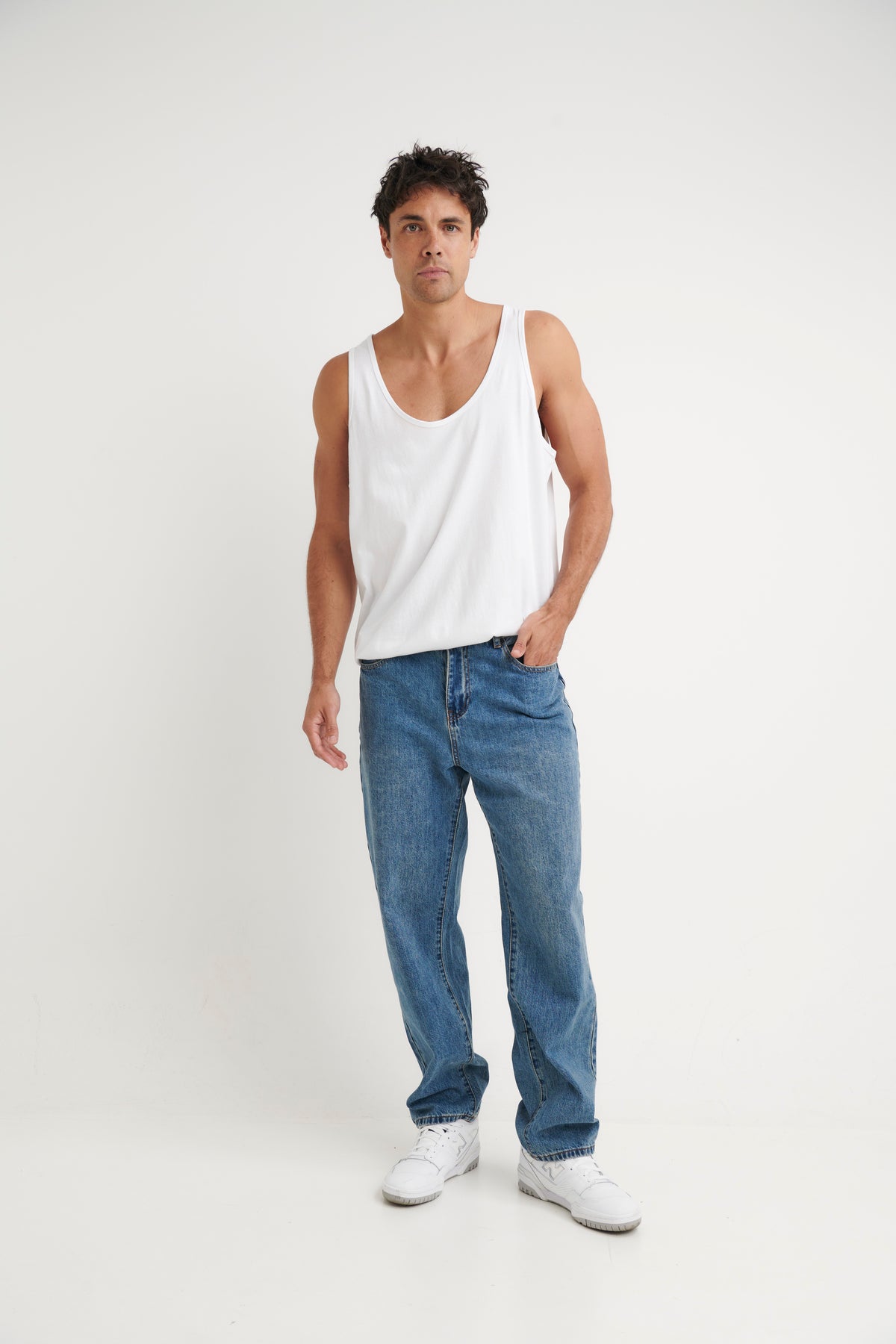 Pierre Lightweight Singlet White