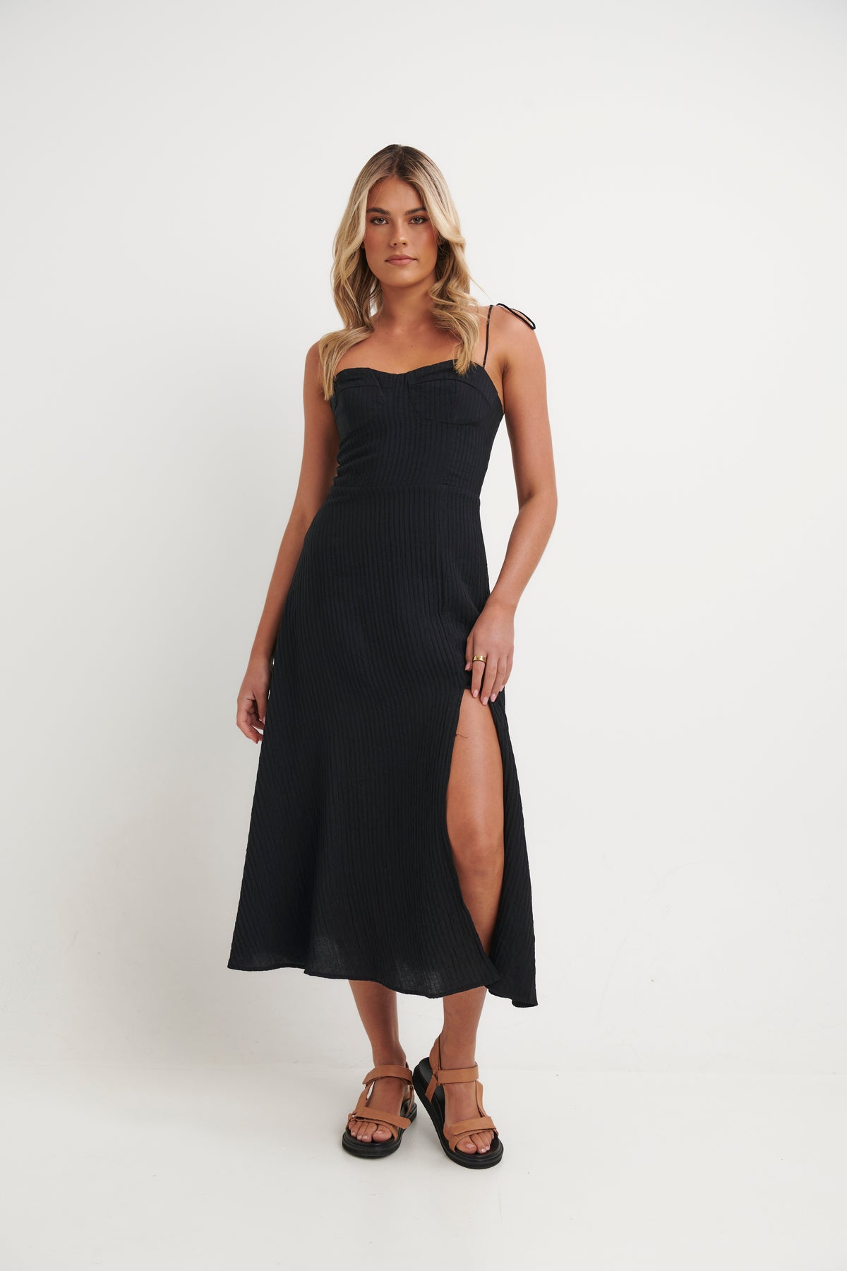 Indi Midi Dress Black - FINAL SALE