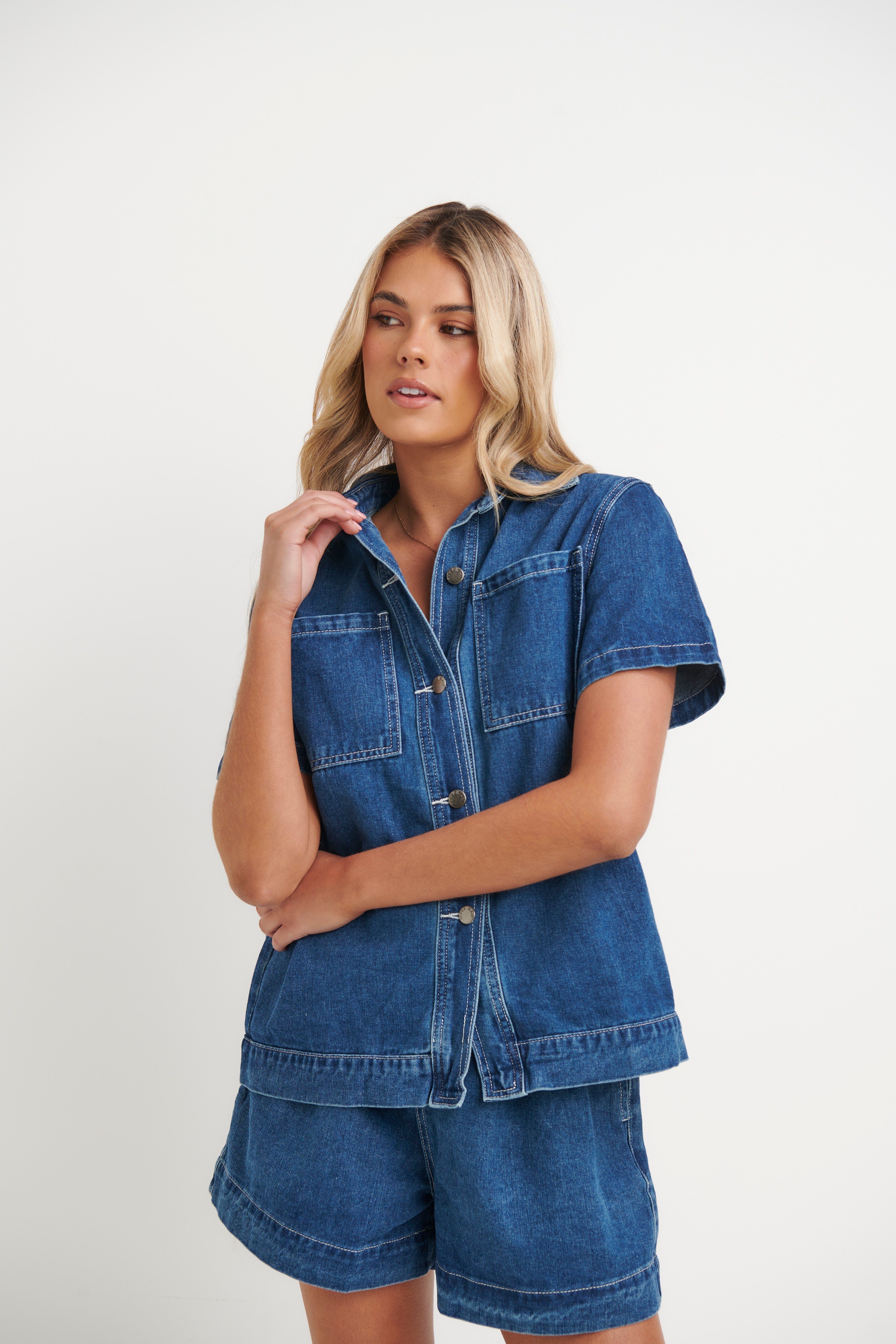 Sally Shirt Dark Blue