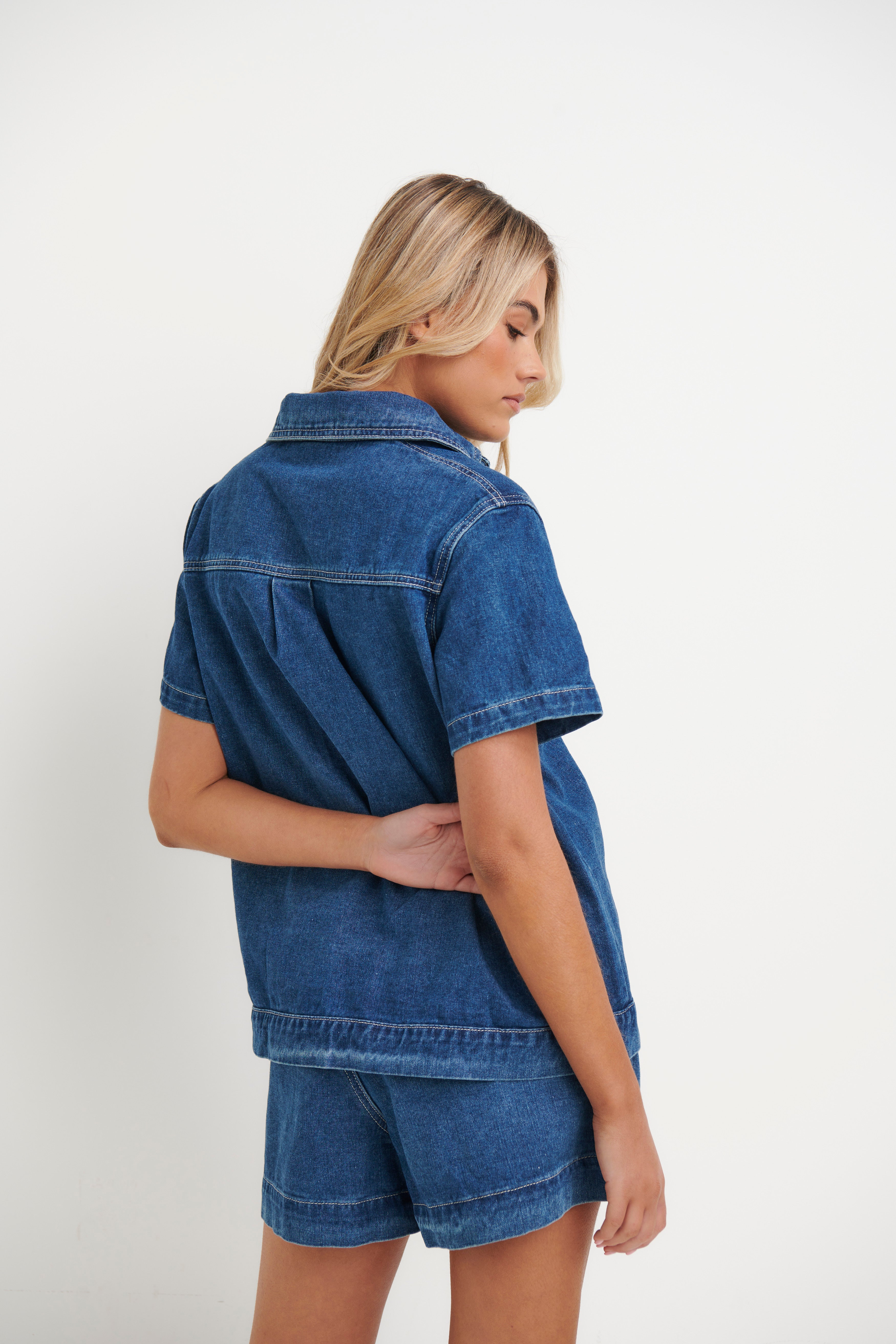 Sally Shirt Dark Blue