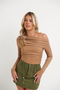 Gia Long Sleeve Toffee