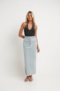 Bailey Maxi Skirt Denim - FINAL SALE