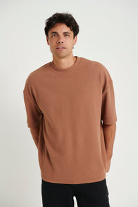 NTH Heavy Ribbed Tee Choc